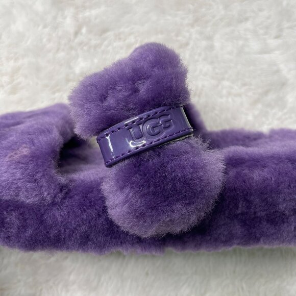 UGG Women's #1104662 Purple Fuzz Yeah Slide Sandals Slippers Shoes Size 6 - Picture 9 of 10